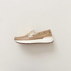 Zapato animal print en cuero peludo