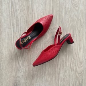 Zapatos rojos en cuero
