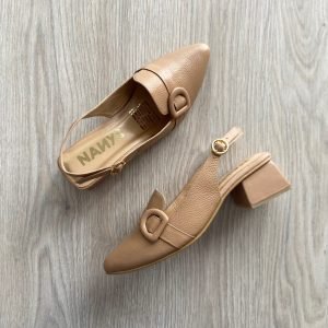 Zapatos camel en cuero