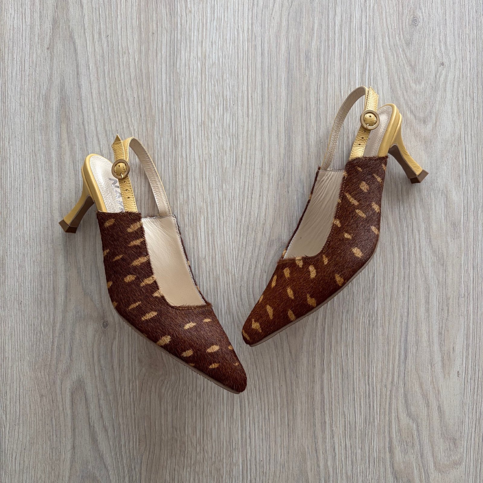 Zapatos bambi en cuero peludo - Imagen 2