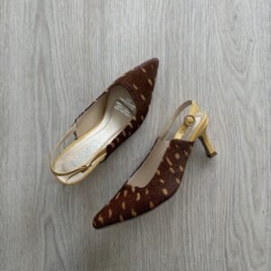 Zapatos bambi en cuero peludo