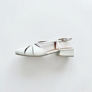 Baletas talco en cuero