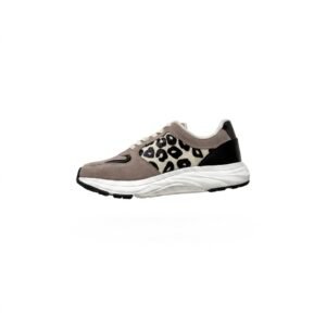 Tenis arena con negro y animal print en cuero