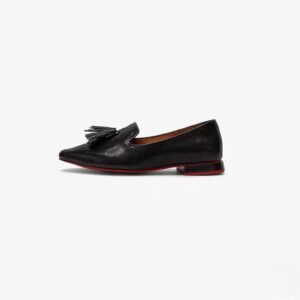 Zapatos negros en cuero tipo baleta
