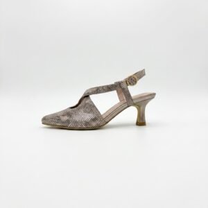 Zapato bronce en cuero tipo folia