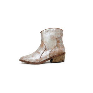 Botas texanas en cuero envejecido con taches