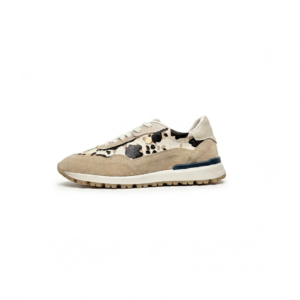 Tenis arena con animal print en cuero