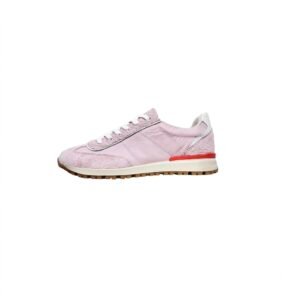 Tenis rosados con blanco en cuero
