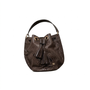 Bolso tula cafe en cuero