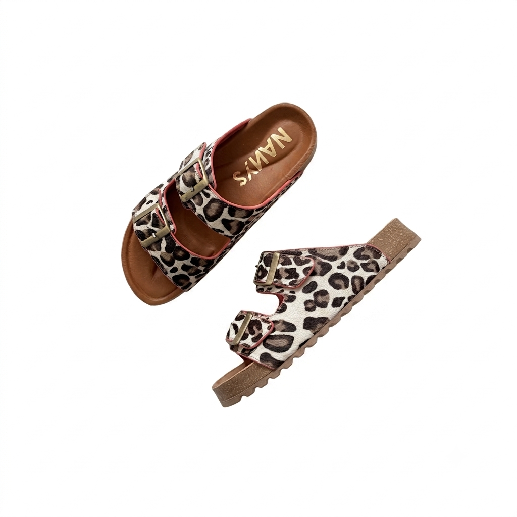 Sandalias tigrillo en cuero - Imagen 2