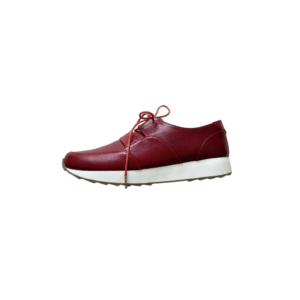 Tenis rojos en cuero