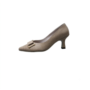 Zapatos taupe clásicos en cuero