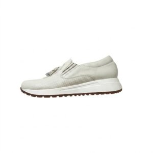 Tenis talco sin cordones en cuero