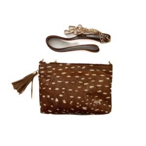 Bolso animal print bambi en cuero