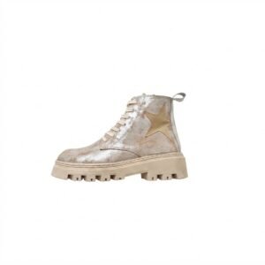 Botas plateadas en cuero