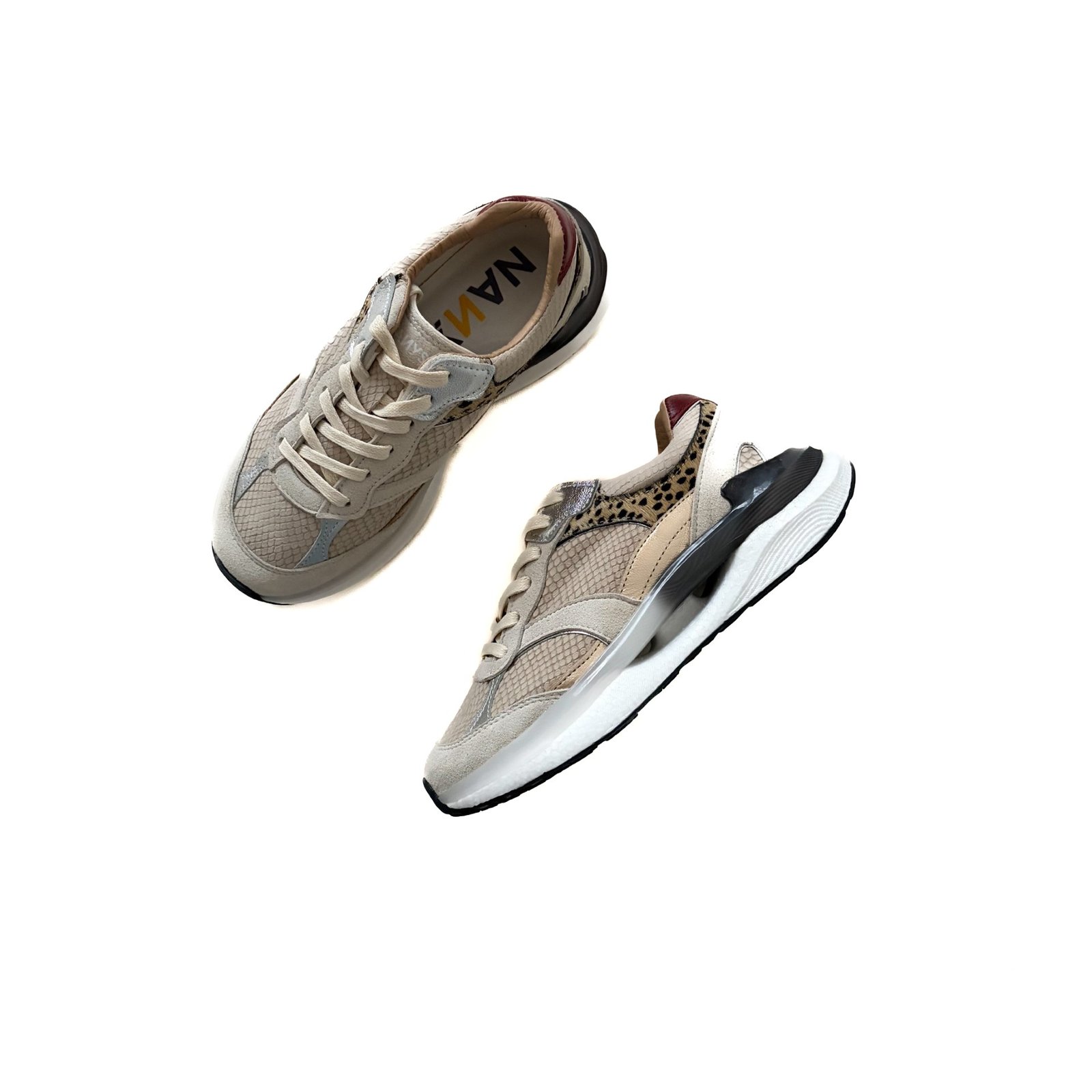 Tenis arena con animal print en cuero con suela deportiva - Imagen 2